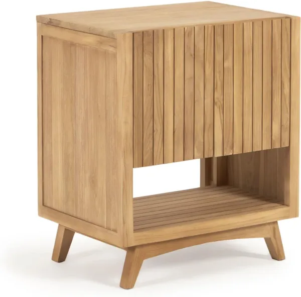Kuveni, Badezimmerschrank, natur, H80x70x50 cm, massives Holz