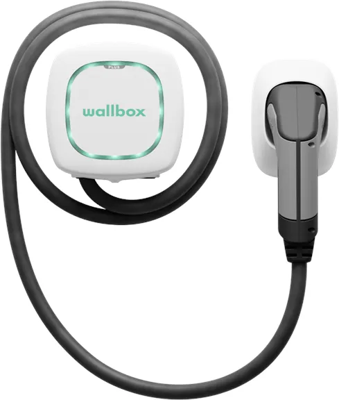 Wallbox Pulsar Plus -Ladebox mit Wi-Fi, 22 kW, 7 Meter, Typ 2, weiß